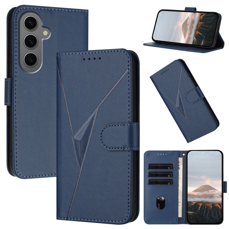 For Samsung Galaxy S24+ 5G Triangle Pattern Buckle Clasp Leather Phone Case(Royal Blue)
For Samsung Galaxy S24+ 5G Triangle Pattern Buckle Clasp Leather Phone Case(Royal Blue)