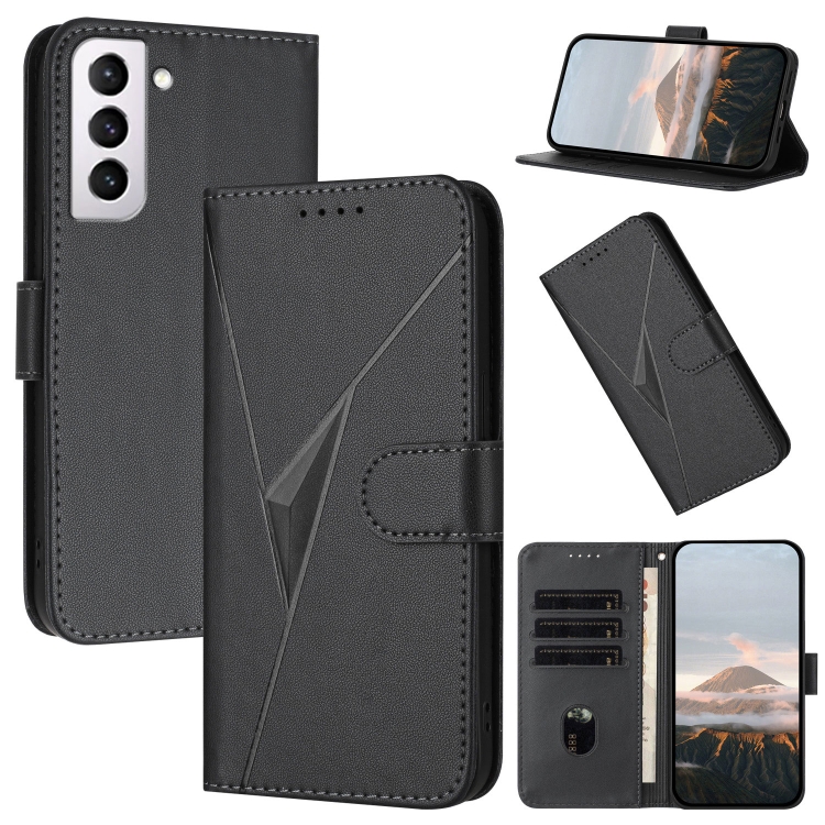 For Samsung Galaxy S21+ 5G Triangle Pattern Buckle Clasp Leather Phone Case(Black)
For Samsung Galaxy S21+ 5G Triangle Pattern Buckle Clasp Leather Phone Case(Black)