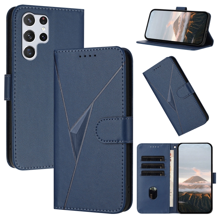 For Samsung Galaxy S22 Ultra 5G Triangle Pattern Buckle Clasp Leather Phone Case(Royal Blue)
For Samsung Galaxy S22 Ultra 5G Triangle Pattern Buckle Clasp Leather Phone Case(Royal Blue)