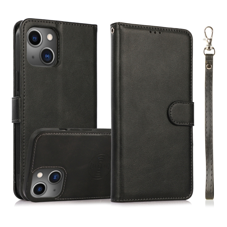 For iPhone 14 Calf Texture 2 in 1 Detachable Magnetic Back Cover Leather Case(Black)
For iPhone 14 Calf Texture 2 in 1 Detachable Magnetic Back Cover Leather Case(Black)