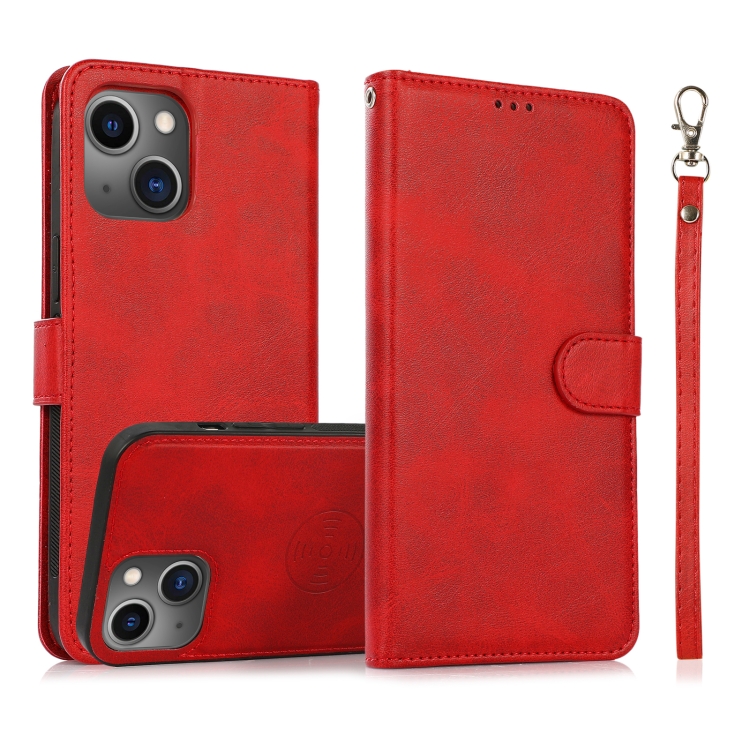 For iPhone 15 Calf Texture 2 in 1 Detachable Magnetic Back Cover Leather Case(Red)
For iPhone 15 Calf Texture 2 in 1 Detachable Magnetic Back Cover Leather Case(Red)