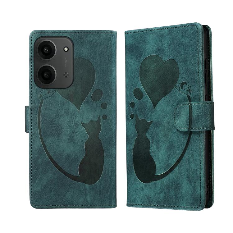 For Redmi 15C 5G / 4G EU 173mm Pen Heart Cat Embossed Leather Phone Case(Green)
For Redmi 15C 5G / 4G EU 173mm Pen Heart Cat Embossed Leather Phone Case(Green)
