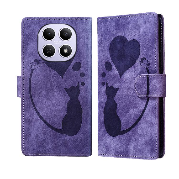 For Redmi Note 15 4G / 5G Global 164mm Pen Heart Cat Embossed Leather Phone Case(Purple)
For Redmi Note 15 4G / 5G Global 164mm Pen Heart Cat Embossed Leather Phone Case(Purple)