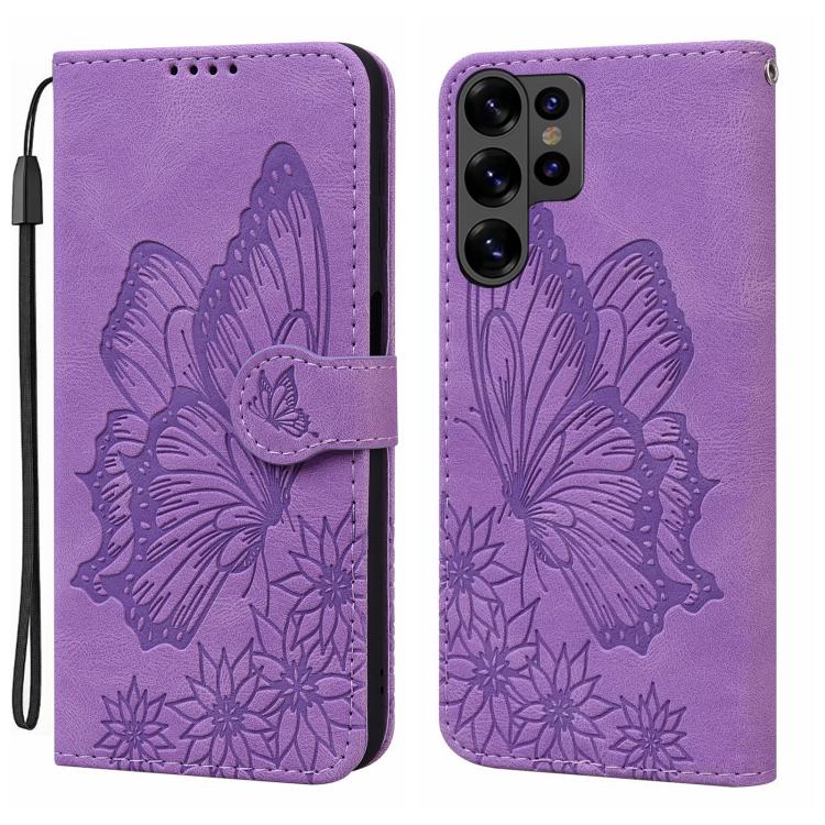 For Samsung Galaxy S26 Ultra 5G Retro Skin Feel Butterflies Embossing Horizontal Flip Leather Phone Case(Purple)
For Samsung Galaxy S26 Ultra 5G Retro Skin Feel Butterflies Embossing Horizontal Flip Leather Phone Case(Purple)