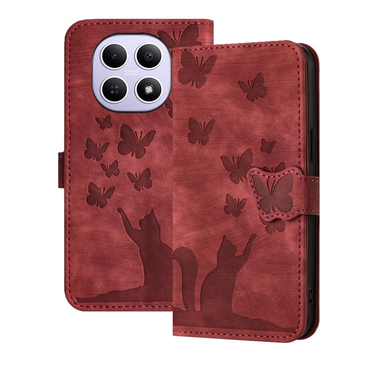 For Redmi Note 15 4G / 5G Global 164mm Butterfly Cat Embossing Flip Leather Phone Case(Red)
For Redmi Note 15 4G / 5G Global 164mm Butterfly Cat Embossing Flip Leather Phone Case(Red)