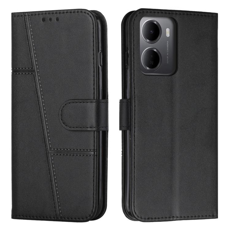 For Redmi 15a 5G Stitching Calf Texture Buckle Leather Phone Case(Black)
For Redmi 15a 5G Stitching Calf Texture Buckle Leather Phone Case(Black)