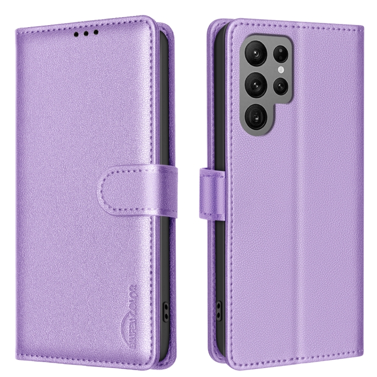 For Samsung Galaxy S25 Ultra 5G Litchi Texture RFID Anti-theft Leather Phone Case(Purple)
For Samsung Galaxy S25 Ultra 5G Litchi Texture RFID Anti-theft Leather Phone Case(Purple)