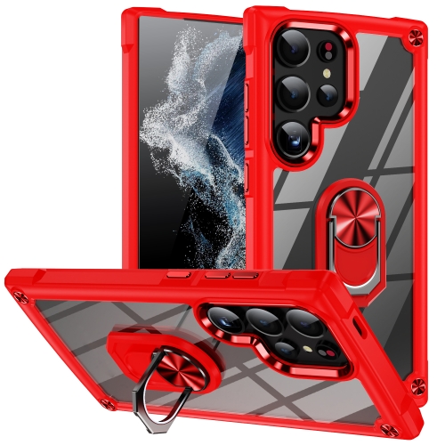 For Samsung Galaxy S25 Ultra 5G TPU + PC Lens Protection Phone Case with Ring Holder(Red)
For Samsung Galaxy S25 Ultra 5G TPU + PC Lens Protection Phone Case with Ring Holder(Red)