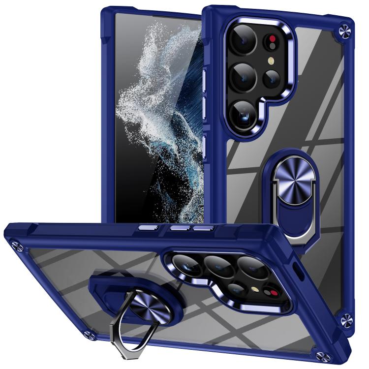 For Samsung Galaxy S26 Ultra 5G TPU + PC Lens Protection Phone Case with Ring Holder(Blue)
For Samsung Galaxy S26 Ultra 5G TPU + PC Lens Protection Phone Case with Ring Holder(Blue)