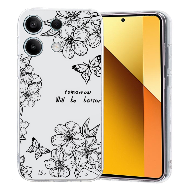 For Redmi Note 13 5G Colorful Painting Pattern TPU Phone Case(Butterfly Flower)
For Redmi Note 13 5G Colorful Painting Pattern TPU Phone Case(Butterfly Flower)