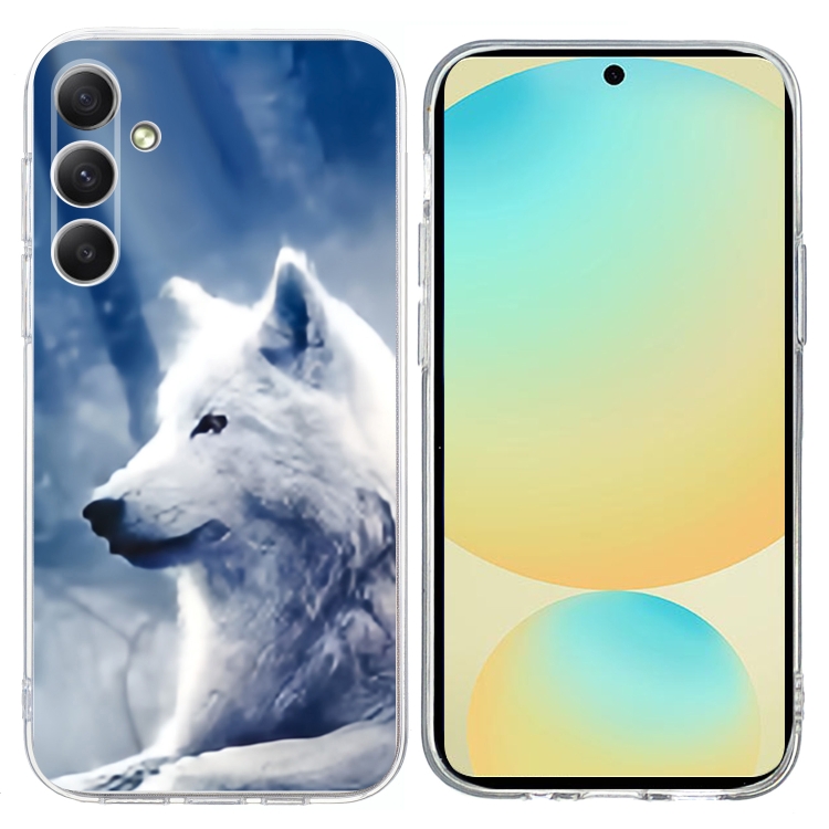For Samsung Galaxy S24 FE 5G Colorful Painting Pattern TPU Phone Case(White Wolf)
For Samsung Galaxy S24 FE 5G Colorful Painting Pattern TPU Phone Case(White Wolf)