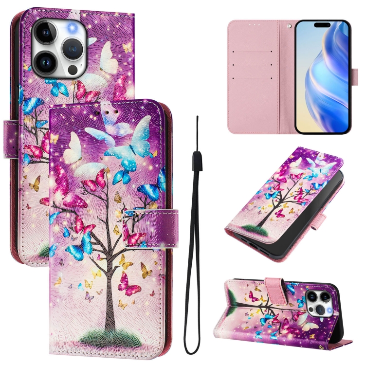 For iPhone 16 Pro Art Colored Drawing Pattern Leather Phone Case(Butterfly branch)
For iPhone 16 Pro Art Colored Drawing Pattern Leather Phone Case(Butterfly branch)