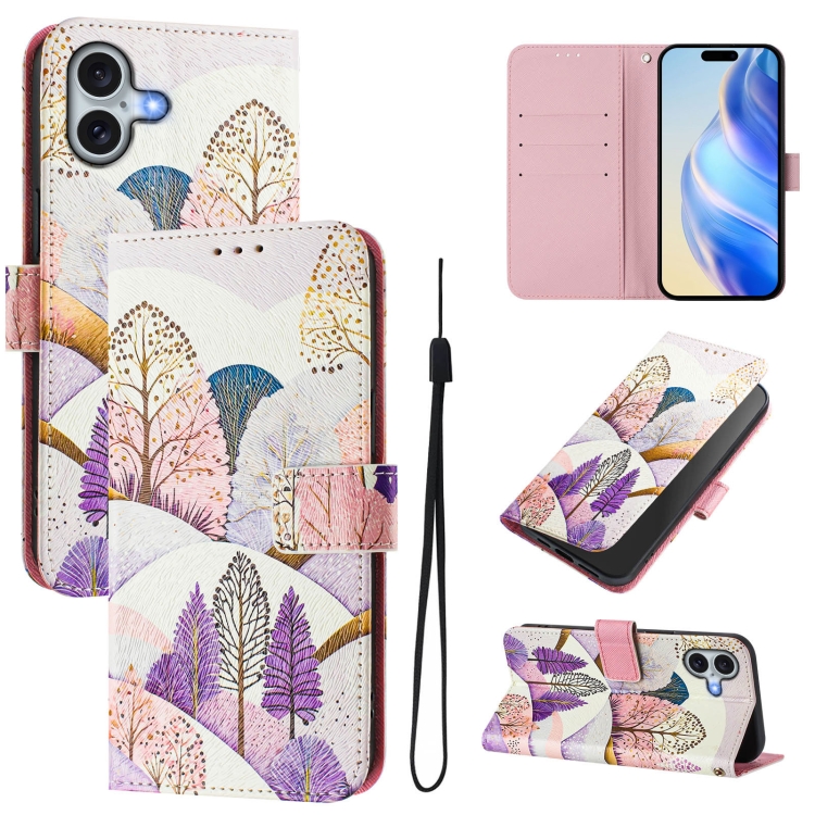 For iPhone 16 Art Colored Drawing Pattern Leather Phone Case(Landscape) 
For iPhone 16 Art Colored Drawing Pattern Leather Phone Case(Landscape)