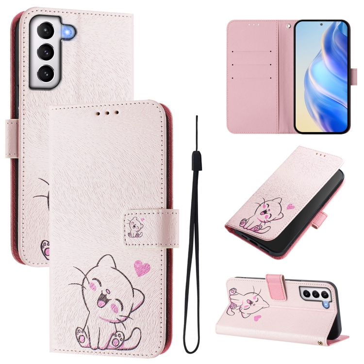 For Samsung Galaxy S21+ 5G Art Colored Drawing Pattern Leather Phone Case(Cute cat)
For Samsung Galaxy S21+ 5G Art Colored Drawing Pattern Leather Phone Case(Cute cat)