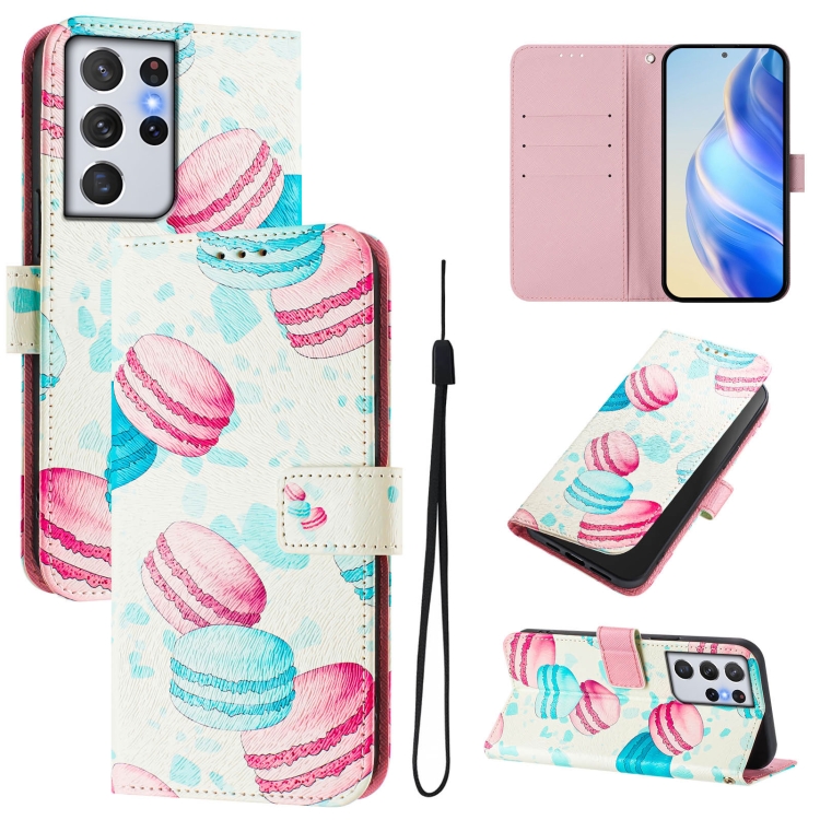 For Samsung Galaxy S21 Ultra 5G Art Colored Drawing Pattern Leather Phone Case(Cake)
For Samsung Galaxy S21 Ultra 5G Art Colored Drawing Pattern Leather Phone Case(Cake)