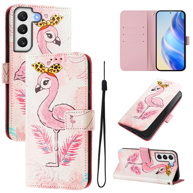For Samsung Galaxy S22+ 5G Art Colored Drawing Pattern Leather Phone Case(Flamingo)
For Samsung Galaxy S22+ 5G Art Colored Drawing Pattern Leather Phone Case(Flamingo)