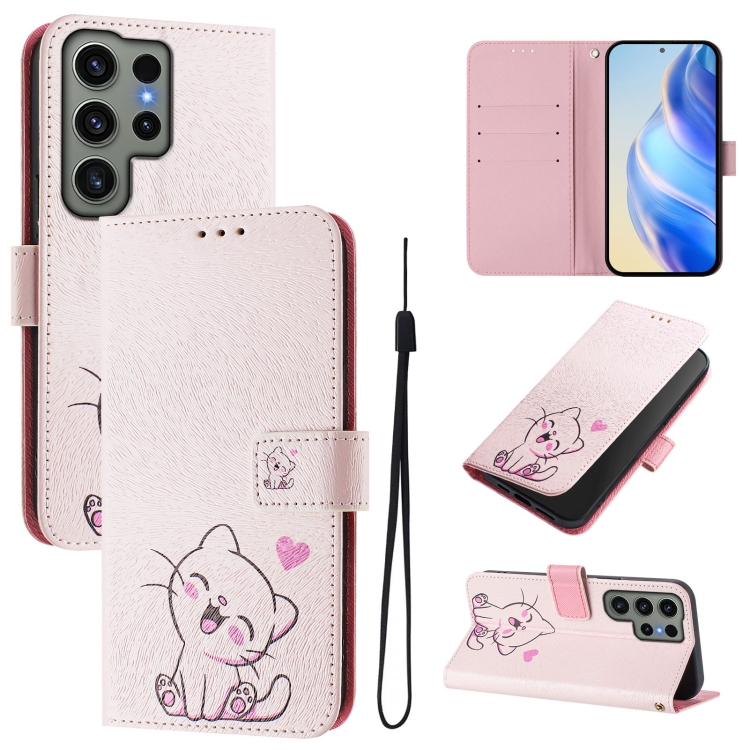 For Samsung Galaxy S23 Ultra 5G Art Colored Drawing Pattern Leather Phone Case(Cute cat)
For Samsung Galaxy S23 Ultra 5G Art Colored Drawing Pattern Leather Phone Case(Cute cat)
