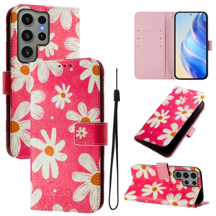 For Samsung Galaxy S23 Ultra 5G Art Colored Drawing Pattern Leather Phone Case(Pink daisy)
For Samsung Galaxy S23 Ultra 5G Art Colored Drawing Pattern Leather Phone Case(Pink daisy)