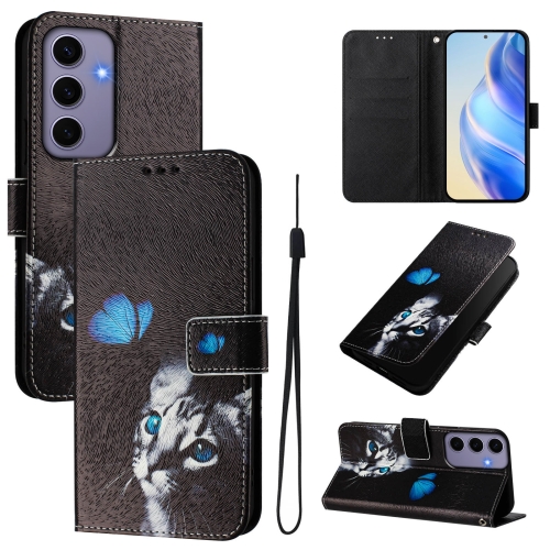 For Samsung Galaxy S24 5G Art Colored Drawing Pattern Leather Phone Case(Butterfly cat)
For Samsung Galaxy S24 5G Art Colored Drawing Pattern Leather Phone Case(Butterfly cat)