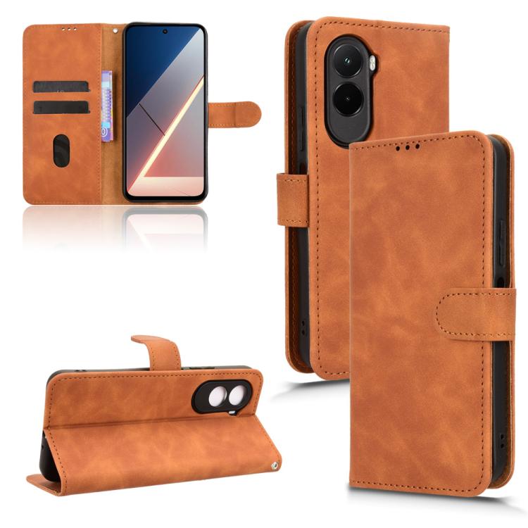 For Xiaomi Poco M7 4G 171mm Skin Feel Magnetic Flip Leather Phone Case(Brown)
For Xiaomi Poco M7 4G 171mm Skin Feel Magnetic Flip Leather Phone Case(Brown)