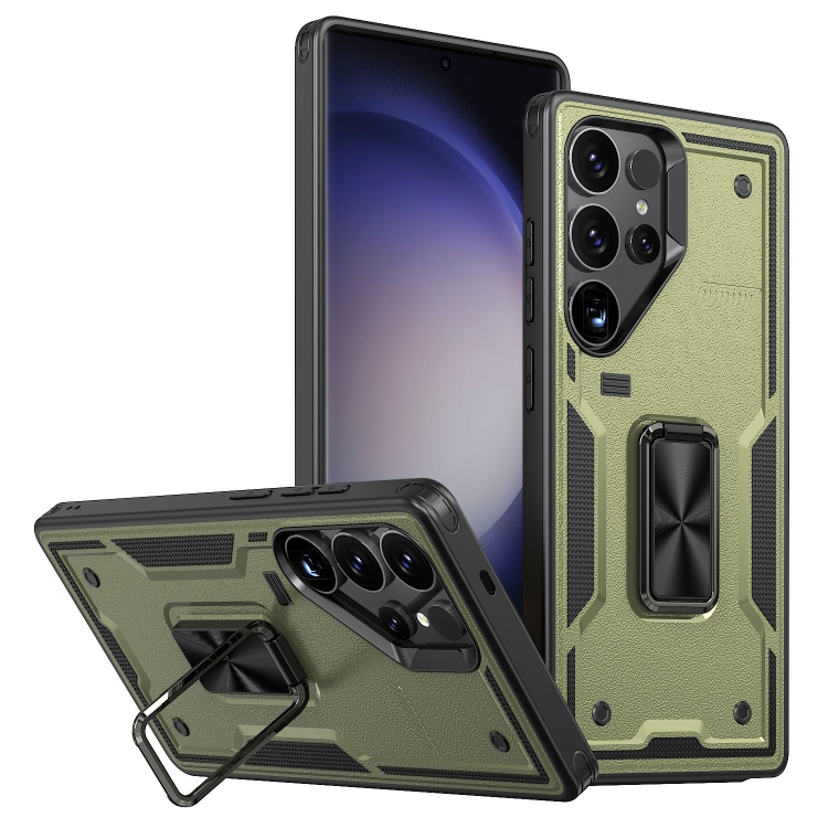 For Samsung Galaxy S23 Ultra 5G Ring Holder PC Hybrid TPU Phone Case(Olive Green)
For Samsung Galaxy S23 Ultra 5G Ring Holder PC Hybrid TPU Phone Case(Olive Green)