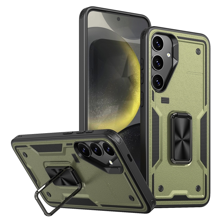 For Samsung Galaxy S24+ 5G Ring Holder PC Hybrid TPU Phone Case(Olive Green)
For Samsung Galaxy S24+ 5G Ring Holder PC Hybrid TPU Phone Case(Olive Green)