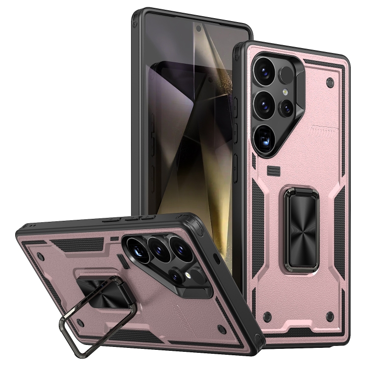 For Samsung Galaxy S25 Ultra 5G Ring Holder PC Hybrid TPU Phone Case(Rose Gold)
For Samsung Galaxy S25 Ultra 5G Ring Holder PC Hybrid TPU Phone Case(Rose Gold)