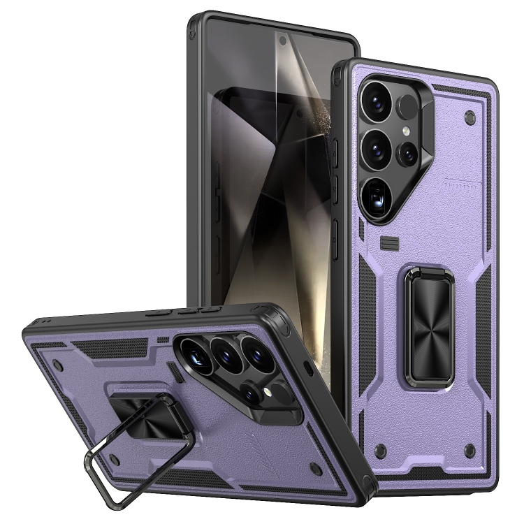 For Samsung Galaxy S25 Ultra 5G Ring Holder PC Hybrid TPU Phone Case(Purple)
For Samsung Galaxy S25 Ultra 5G Ring Holder PC Hybrid TPU Phone Case(Purple)