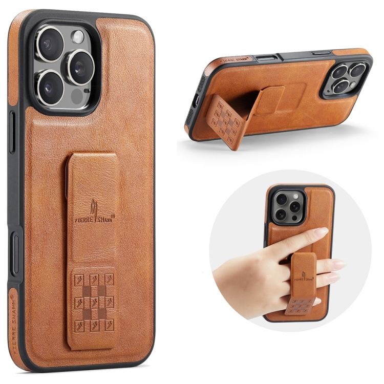 For iPhone 16 Pro Fierre Shann Oil Wax Cow Leather Holder Back Phone Case(Brown)
For iPhone 16 Pro Fierre Shann Oil Wax Cow Leather Holder Back Phone Case(Brown)