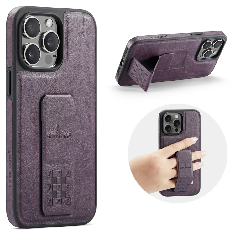 For iPhone 13 Pro Max Fierre Shann Oil Wax Cow Leather Holder Back Phone Case(Purple)
For iPhone 13 Pro Max Fierre Shann Oil Wax Cow Leather Holder Back Phone Case(Purple)