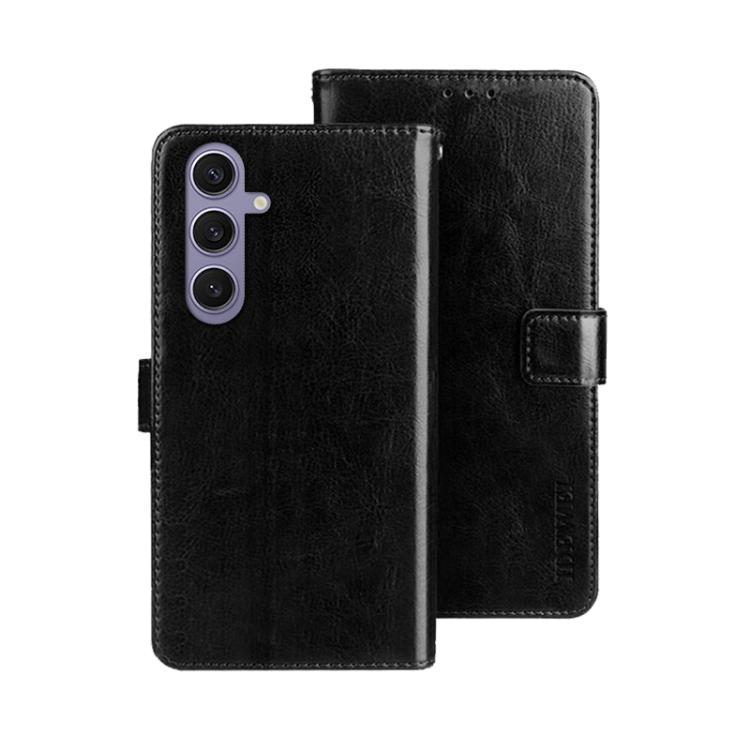 For Samsung Galaxy S25+ 5G idewei Crazy Horse Texture Leather Phone Case(Black)
For Samsung Galaxy S25+ 5G idewei Crazy Horse Texture Leather Phone Case(Black)