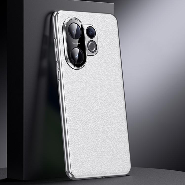 For vivo S30 Genuine Leather PC Phone Case(White)
For vivo S30 Genuine Leather PC Phone Case(White)