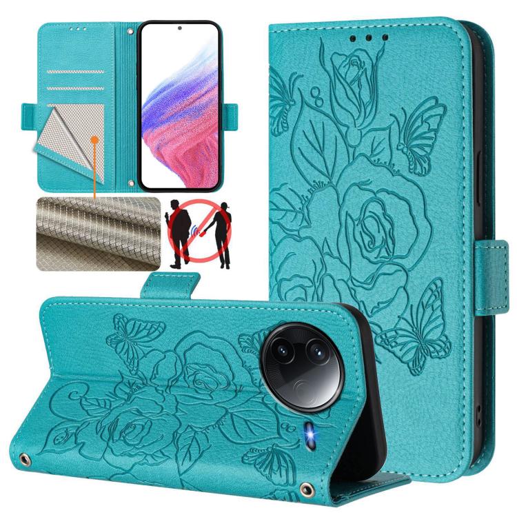 For Redmi K80 5G / K80 Pro 5G Embossed Rose RFID Anti-theft Leather Phone Case(Light Blue)
For Redmi K80 5G / K80 Pro 5G Embossed Rose RFID Anti-theft Leather Phone Case(Light Blue)