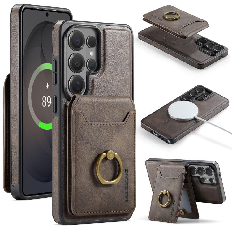 For Samsung Galaxy S26 Ultra 5G MAGKING K1 MagSafe Detachable Wallet RFID Back Cover Phone Case(Coffee)
For Samsung Galaxy S26 Ultra 5G MAGKING K1 MagSafe Detachable Wallet RFID Back Cover Phone Case(Coffee)