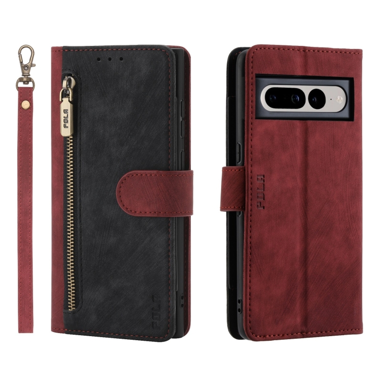 For Google Pixel 7 Pro POLA Dual-color Zipper Wallet RFID Leather Phone Case(Red Black)
For Google Pixel 7 Pro POLA Dual-color Zipper Wallet RFID Leather Phone Case(Red Black)
