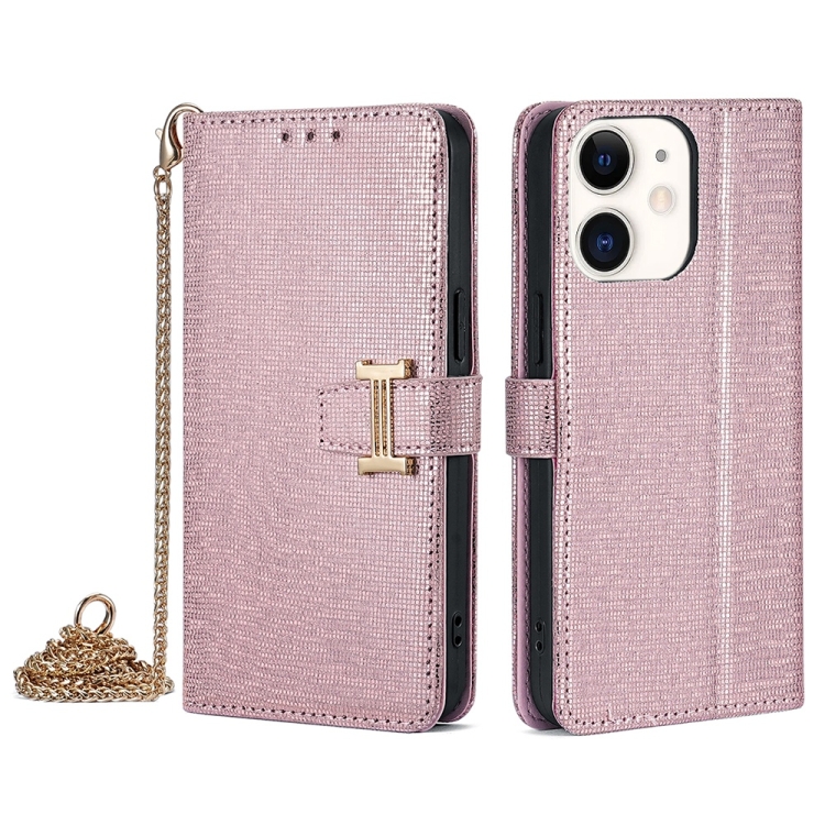 For iPhone 12 / 12 Pro POLA Crossbody Chain I-Shape Buckle Sequins Leather Phone Case(Rose Gold)
For iPhone 12 / 12 Pro POLA Crossbody Chain I-Shape Buckle Sequins Leather Phone Case(Rose Gold)