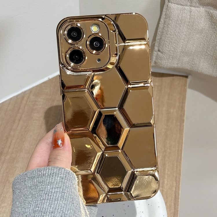 For iPhone 11 Pro Electroplating Laser Engraving 3D Honeycomb TPU Phone Case(Gold)
For iPhone 11 Pro Electroplating Laser Engraving 3D Honeycomb TPU Phone Case(Gold)