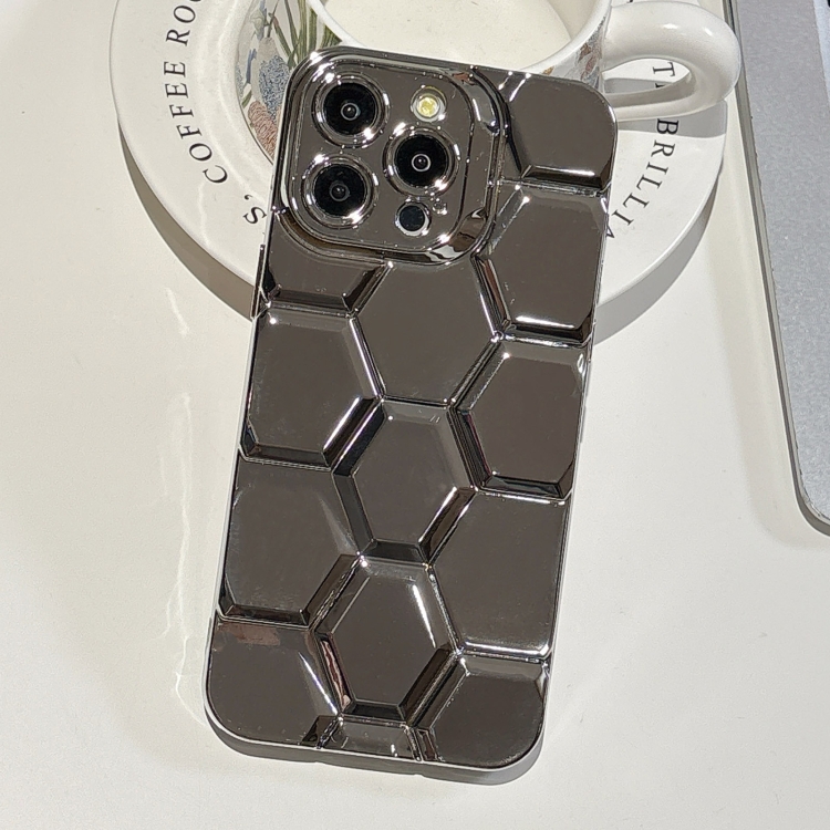 For iPhone 15 Pro Electroplating Laser Engraving 3D Honeycomb TPU Phone Case(Grey)
For iPhone 15 Pro Electroplating Laser Engraving 3D Honeycomb TPU Phone Case(Grey)