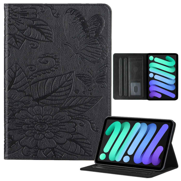 For iPad mini 6 / mini 2024 Butterfly Love Flower Embossed Leather Smart Tablet Case(Black)
For iPad mini 6 / mini 2024 Butterfly Love Flower Embossed Leather Smart Tablet Case(Black)