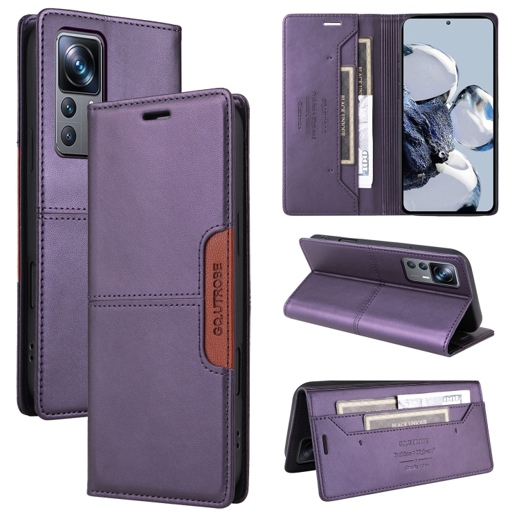 For Xiaomi 12T / 12T Pro GQUTROBE G01 RFID Anti-theft Leather Phone Case(Purple)
For Xiaomi 12T / 12T Pro GQUTROBE G01 RFID Anti-theft Leather Phone Case(Purple)