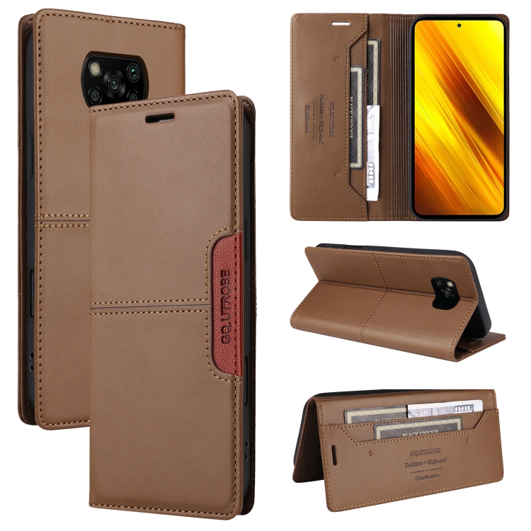 For Xiaomi Poco X3 NFC GQUTROBE G01 RFID Anti-theft Leather Phone Case(Brown)
For Xiaomi Poco X3 NFC GQUTROBE G01 RFID Anti-theft Leather Phone Case(Brown)