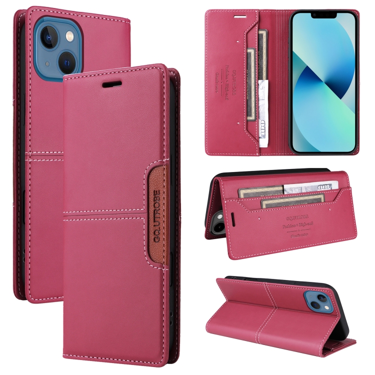 For iPhone 15 Plus / 14 Plus GQUTROBE G01 RFID Anti-theft Leather Phone Case(Red)
For iPhone 15 Plus / 14 Plus GQUTROBE G01 RFID Anti-theft Leather Phone Case(Red)