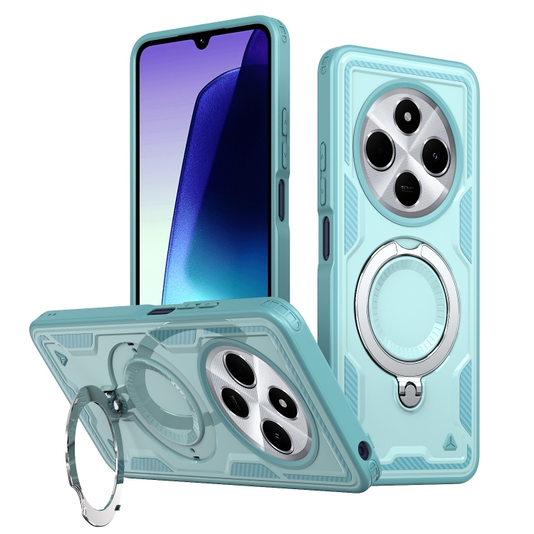 For Redmi 14C 5G PC Hybrid TPU Armor MagSafe Ring Holder Phone Case(Light Blue)
For Redmi 14C 5G PC Hybrid TPU Armor MagSafe Ring Holder Phone Case(Light Blue)