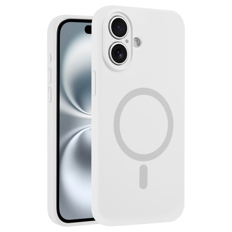 For iPhone 16 Plus Fine Hole Pure Color Liquid Silicone MagSafe Phone Case(White)
For iPhone 16 Plus Fine Hole Pure Color Liquid Silicone MagSafe Phone Case(White)