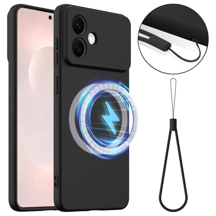 For Samsung Galaxy S26 Edge 5G Shockproof Silicone Magsafe Phone Case(Black)
For Samsung Galaxy S26 Edge 5G Shockproof Silicone Magsafe Phone Case(Black)