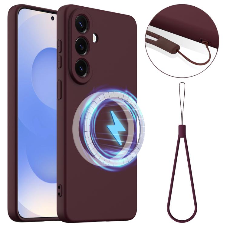For Samsung Galaxy S26 5G Shockproof Silicone Magsafe Phone Case(Plum Color)
For Samsung Galaxy S26 5G Shockproof Silicone Magsafe Phone Case(Plum Color)