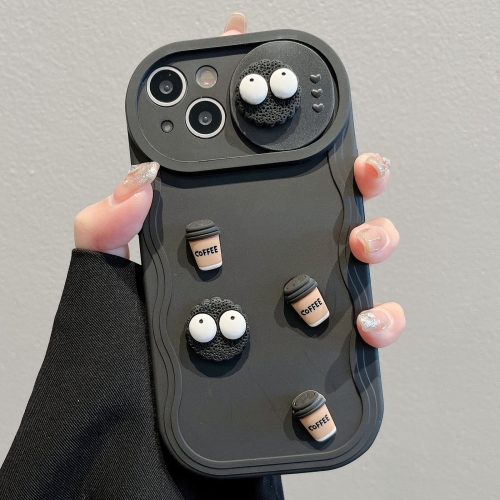 For iPhone 15 Plus Briquettes Sliding Camshield 3D Coffee TPU Phone Case(Black)
For iPhone 15 Plus Briquettes Sliding Camshield 3D Coffee TPU Phone Case(Black)