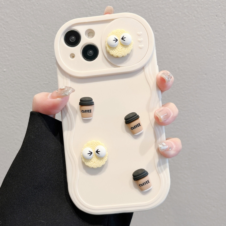 For iPhone 15 Plus Briquettes Sliding Camshield 3D Coffee TPU Phone Case(Beige White)
For iPhone 15 Plus Briquettes Sliding Camshield 3D Coffee TPU Phone Case(Beige White)