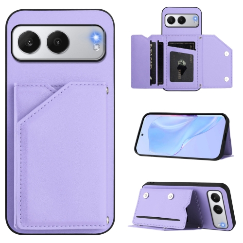 For OnePlus Nord 4 Skin Feel Four Card Slots Phone Case with Wrist Strap(Purple)
For OnePlus Nord 4 Skin Feel Four Card Slots Phone Case with Wrist Strap(Purple)