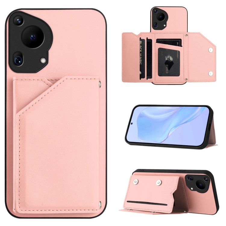 For Huawei Pura 70 Ultra Skin Feel Four Card Slots Phone Case with Wrist Strap(Pink)
For Huawei Pura 70 Ultra Skin Feel Four Card Slots Phone Case with Wrist Strap(Pink)